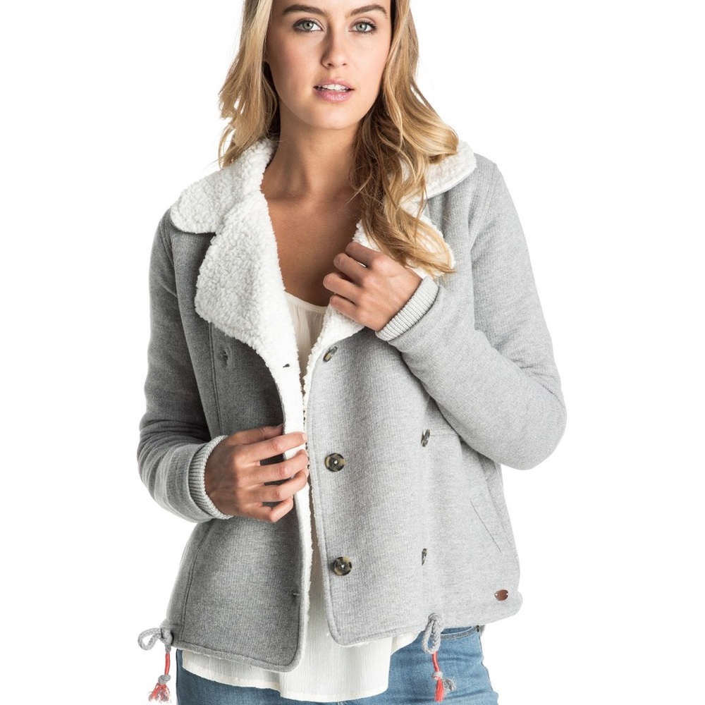 🧥🍁COAT PURGE🧥🍁 Roxy Button Up Sweatshirt